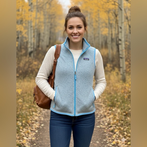 VINTAGE 2015 Patagonia Better Sweater Vest - Drake Blue - Small - EUC - Picture 2 of 7